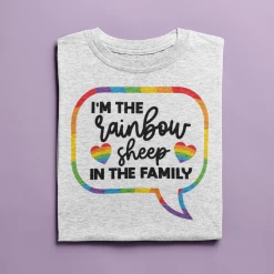 Hustle And Heart NC I'm The Rainbow Sheep In The Family Pride Graphic Tee