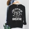 Hustle & Heart NC Love Is In The Air Don't Breathe Dancing Skeletons Valentine's Day Graphic Sweatshirt