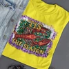 Hustle & Heart NC Tis The Season Crawfish Mardi Gras Graphic Tee