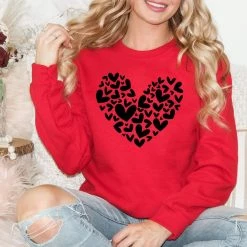 Hustle & Heart NC Hearts Puff Screenprint Transfer RTS 1/17