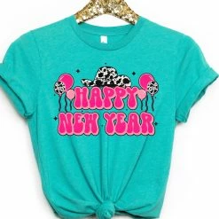 Hustle & Heart NC Happy New Year Graphic Tee