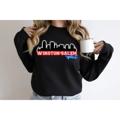 Hustle & Heart NC Custom DTG Printed SWEATSHIRT