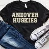 Hustle And Heart NC Andover Huskies Faux Chenille Letters Graphic Tee