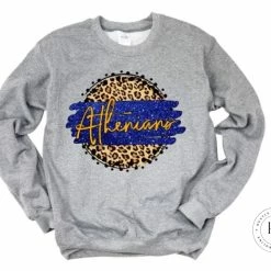Hustle & Heart NC Athenians Blue And Gold Tan Leopard