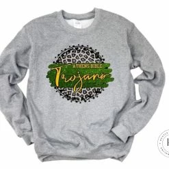 Hustle & Heart NC Athens Bible Trojans Green And Yellow Gold