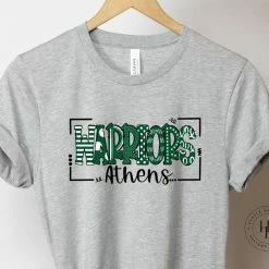 Hustle & Heart NC Athens Warriors Doodle Graphic Tee