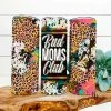 Hustle & Heart NC Bad Moms Club Leopard Distressed Completed 20oz Skinny Tumbler Tumbler Of The Week