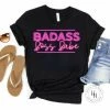 Hustle And Heart NC Badass Boss Babe Graphic Tee Neon Mascots