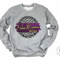 Hustle & Heart NC Badass Mommas Boutique Purple And Gold