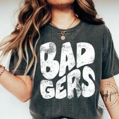 Hustle & Heart NC Badgers Retro Screenprint Transfer Transfers