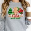 Hustle & Heart NC Baking Spirits Bright Graphic Tee Christmas