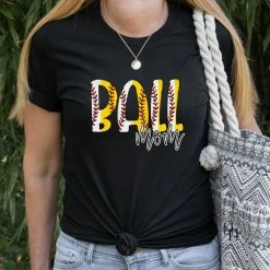 Hustle & Heart NC Mascot Pride Ball Mom (Baseball/Softball) Graphic Tee