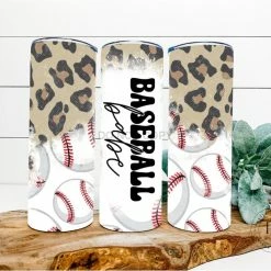 Hustle & Heart NC Baseball Babe Completed 20oz Skinny Tumbler