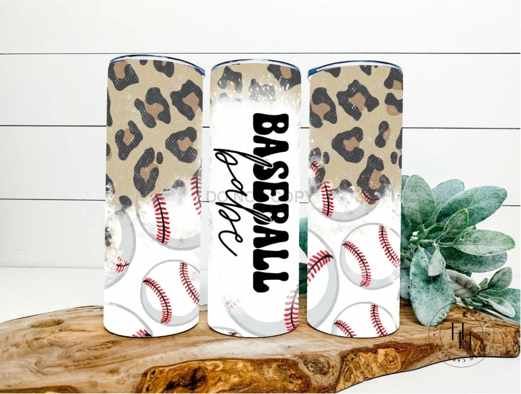Hustle & Heart NC Baseball Babe Completed 20oz Skinny Tumbler