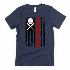 Hustle And Heart NC Baseball Dad Graphic Tee