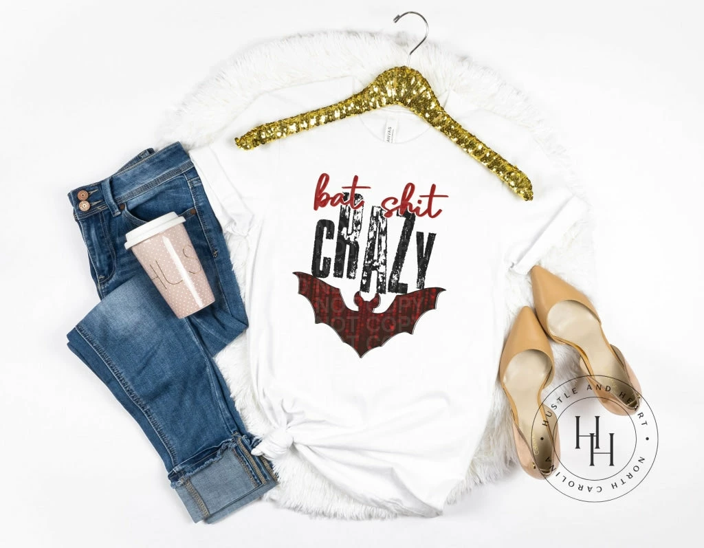 Hustle & Heart NC Bat Shit Crazy - SUBLIMATION TRANSFER Transfers