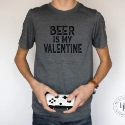 Hustle & Heart NC Beer Is My Valentine Graphic Tee