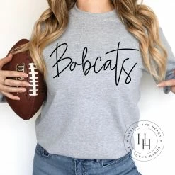 Hustle & Heart NC Transfers Bobcats Cursive Screenprint Transfer