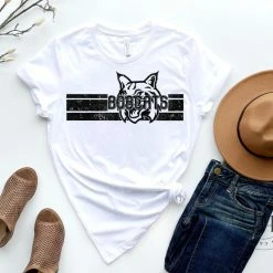 Hustle & Heart NC Bobcats Varsity Screenprint Transfer