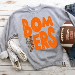 Hustle And Heart NC Bombers Lightning Bolt Graphic Tee