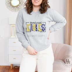 Hustle & Heart NC Brentwood Eagles Doodle Graphic Tee