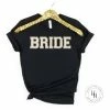 Hustle And Heart NC Faux Chenille And Glitter Letter Patch Tees Bride Faux Chenille Letters Graphic Tee