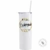 Hustle & Heart NC Bridesmaid Completed 20oz Skinny Tumbler