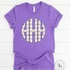 Hustle & Heart NC Monogram Tees Bright Trees Monogram Graphic Tee