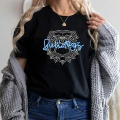 Hustle & Heart NC Neon Mascots Bulldogs Blue Neon Mascot