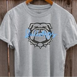 Hustle & Heart NC Neon Mascots Bulldogs Blue Neon Mascot