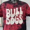 Hustle & Heart NC Bulldogs Red/Black Graphic Tee Leopard Spot Mascots