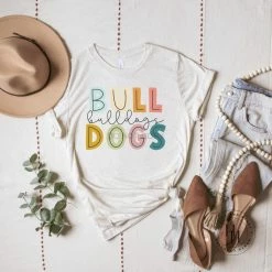 Hustle & Heart NC Bulldogs Water Color Graphic Tee