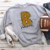 Hustle & Heart NC Bulldogs Yellow Gold Glitter Varsity Doodle School Doodle Designs