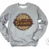Hustle & Heart NC Faux Glitter Leopard Circle Designs Byng Pirates