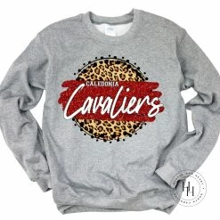 Hustle & Heart NC Caledonia Cavaliers Gold Tan Leopard