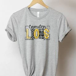 Hustle & Heart NC Camden Lions Doodle Graphic Tee