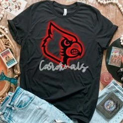 Hustle & Heart NC Neon Mascots Cardinals Red Neon Mascot