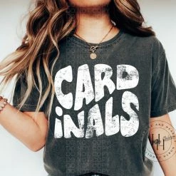 Hustle & Heart NC Cardinals Retro Screenprint Transfer Transfers