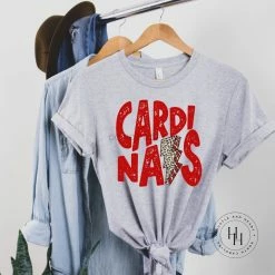 Hustle And Heart NC Caridnals Lightning Bolt Graphic Tee