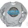 Hustle & Heart NC Faux Glitter Leopard Circle Designs Carolina