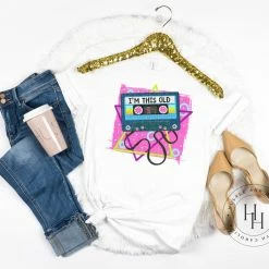 Hustle & Heart NC Cassette I'm This Old Retro - SUBLIMATION TRANSFER