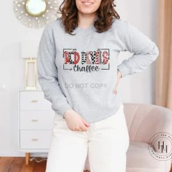 Hustle & Heart NC School Doodle Designs Chaffee Red Devils Doodle Graphic Tee