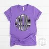 Hustle & Heart NC Checkerboard Monogram Graphic Tee Monogram Tees