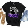 Hustle & Heart NC Chesapeake Panthers Purple Neon Mascot