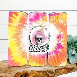 Hustle & Heart NC Chill Out Completed 20oz Skinny Tumbler