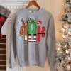 Hustle & Heart NC Monogram Tees Christmas Trio Monogram Graphic Sweatshirt