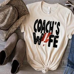 Hustle And Heart NC Coach's Wife Lightning Bolt Graphic Tee