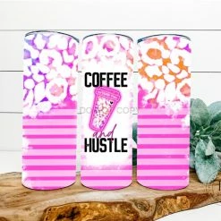 Hustle & Heart NC Tumbler Of The Week Coffee And Hustle Completed 20oz Skinny Tumbler