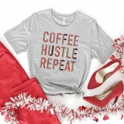 Hustle & Heart NC Coffee Hustle Repeat Graphic Tee