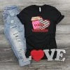 Hustle & Heart NC Coffee Is My Valentine Split Graphic Tee